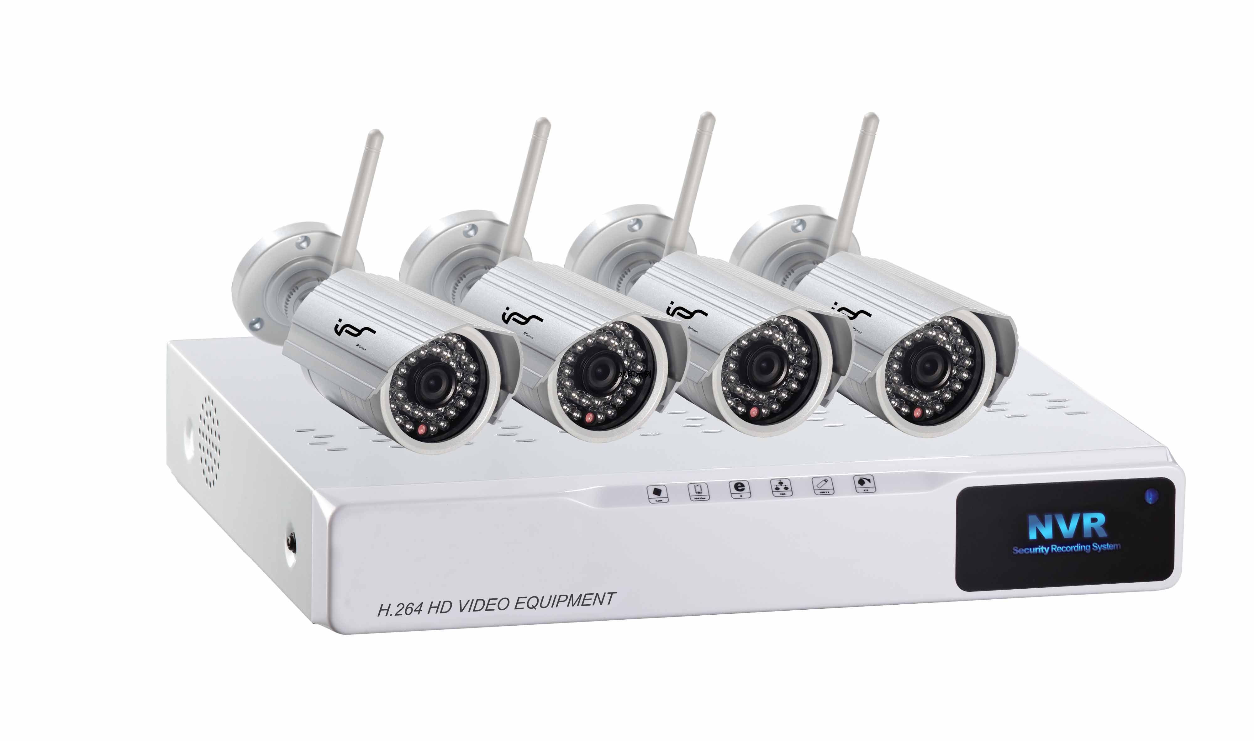 家用无线网络监控套装（无线网络摄像头+NVR存储）