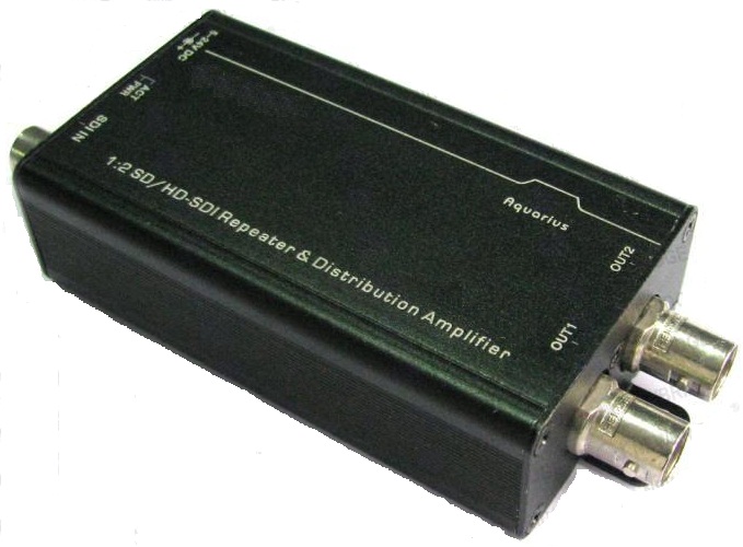 1进2出HD-SDI中继延长分配放大器