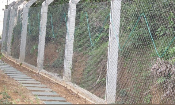 周界振动感应电缆，感应围栏