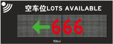 一路车位引导屏