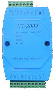 模拟量采集模块，模拟量转TCP