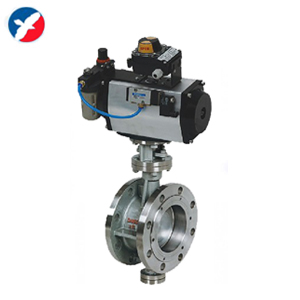 供应优质D643H气动三偏心法兰蝶阀