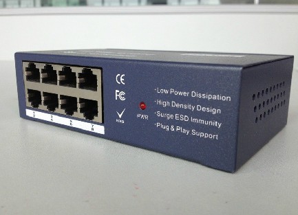 1分8路VGA网线分配器 超低功耗 高清30-300米VGA延长器