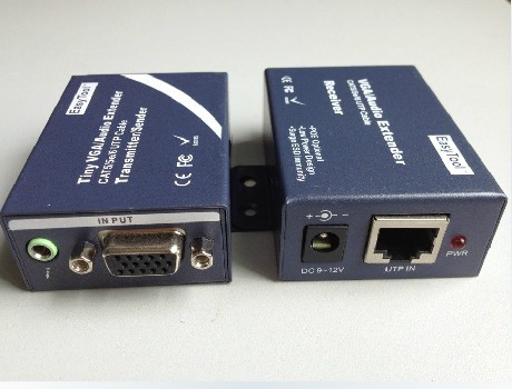 鹏讯推出新款 100米VGA转双绞线传输器 vga转网线的延长器