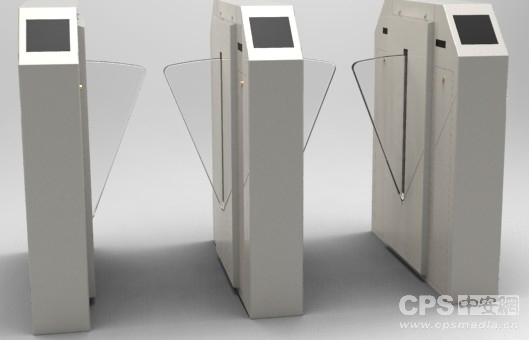 翼闸工厂大门人员进出管理系统闸机