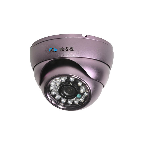 金属外壳25米红外半球摄像机