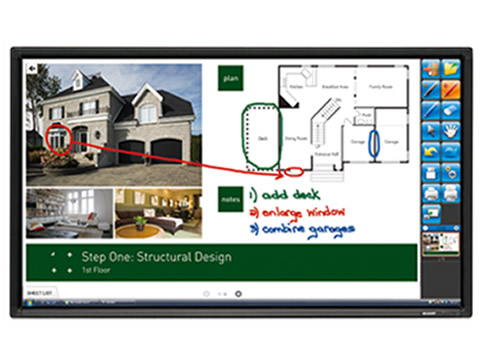   夏普60寸液晶触摸查询电子白板