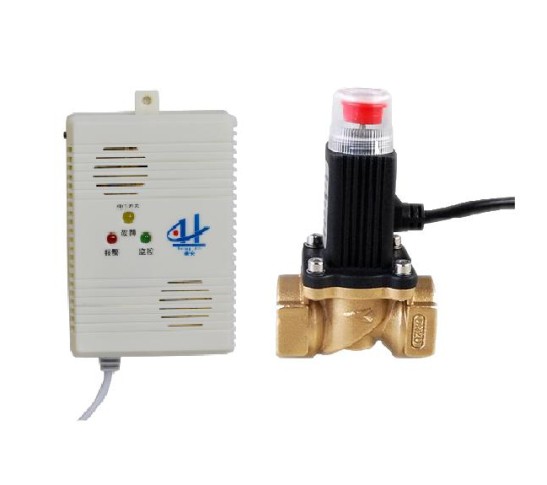 家用厨房燃气泄露报警器带电磁阀(厨房专用型)