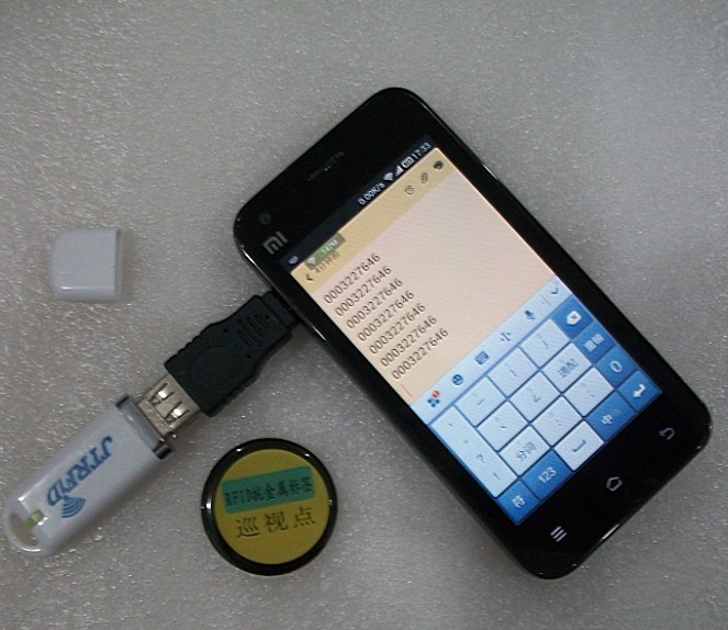 JT502超小迷你RFID读卡器|13.56MHZ阅读器Android读卡器