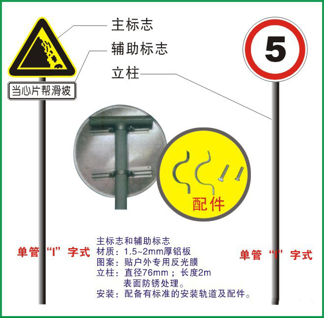 道路施工牌|桥梁施工绕行牌|道路施工减速牌|施工指示牌