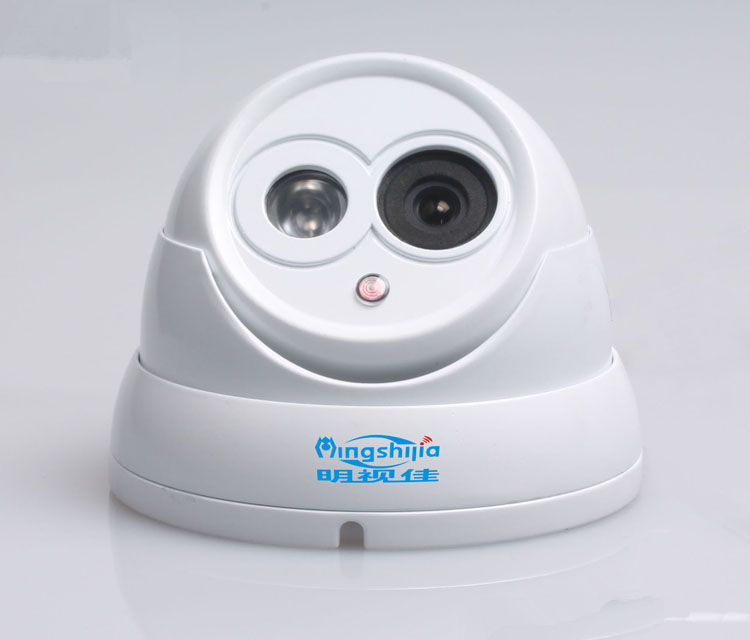 明视佳1080线高清CMOS红外夜视防水半球摄像机日夜型