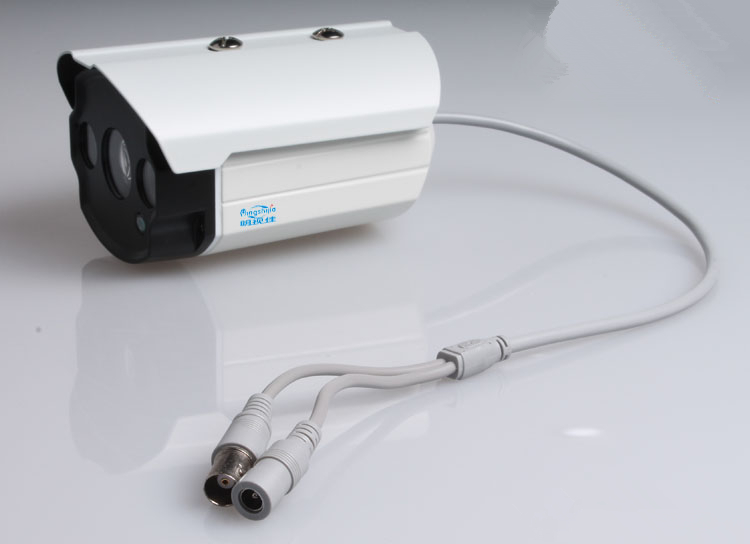 明视佳监控摄像头百万高清2000线CMOS红外防水枪式摄像机