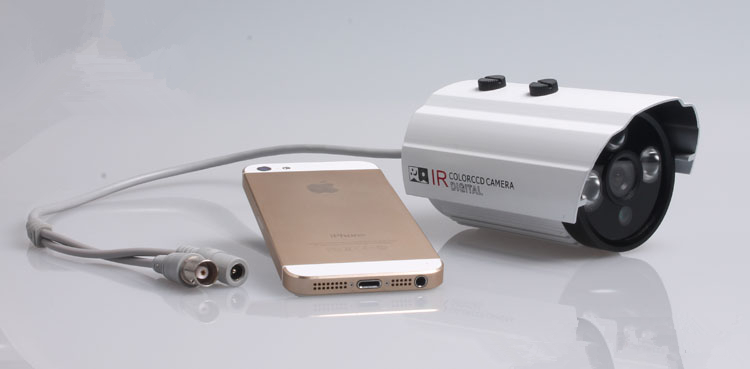 明视佳1080线CMOS红外防水枪式摄像机8620-3A