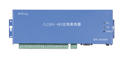 八口RS-485总线隔离集线器短路开路保护