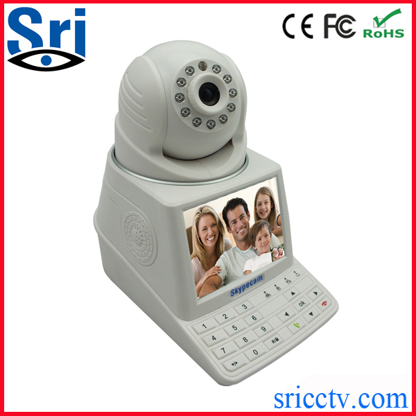 施瑞安SP004最新技术P2P室内云台网络电话摄像机