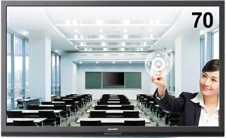 夏普70寸触摸显示器触摸电子白板触摸查询一体机