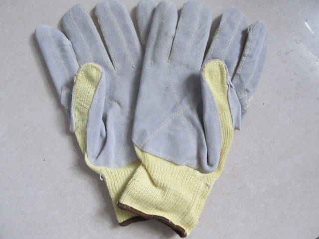 凯夫拉加皮耐高温防割手套