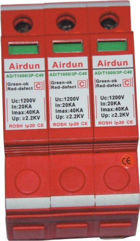 1000V光伏防雷器:AD/T500/3P-C40