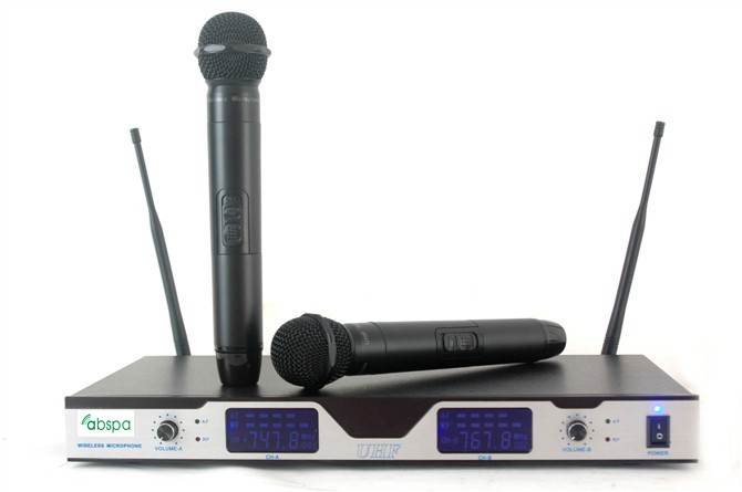 公共广播系统一拖二无线2手持麦克风