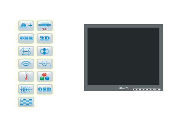 英特安防迈维MYWAY22寸LED高清液晶监视器