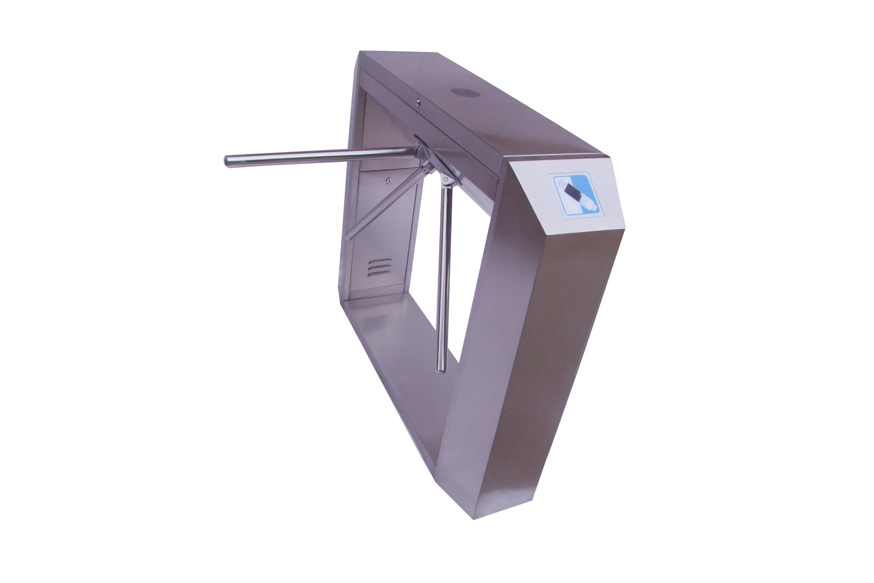 工厂记录员工上下班打卡桥式八角三辊闸厂家