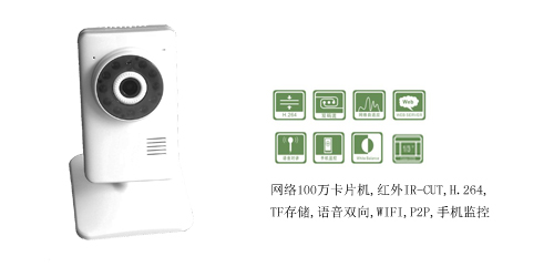 100万高清网络卡片式摄像机