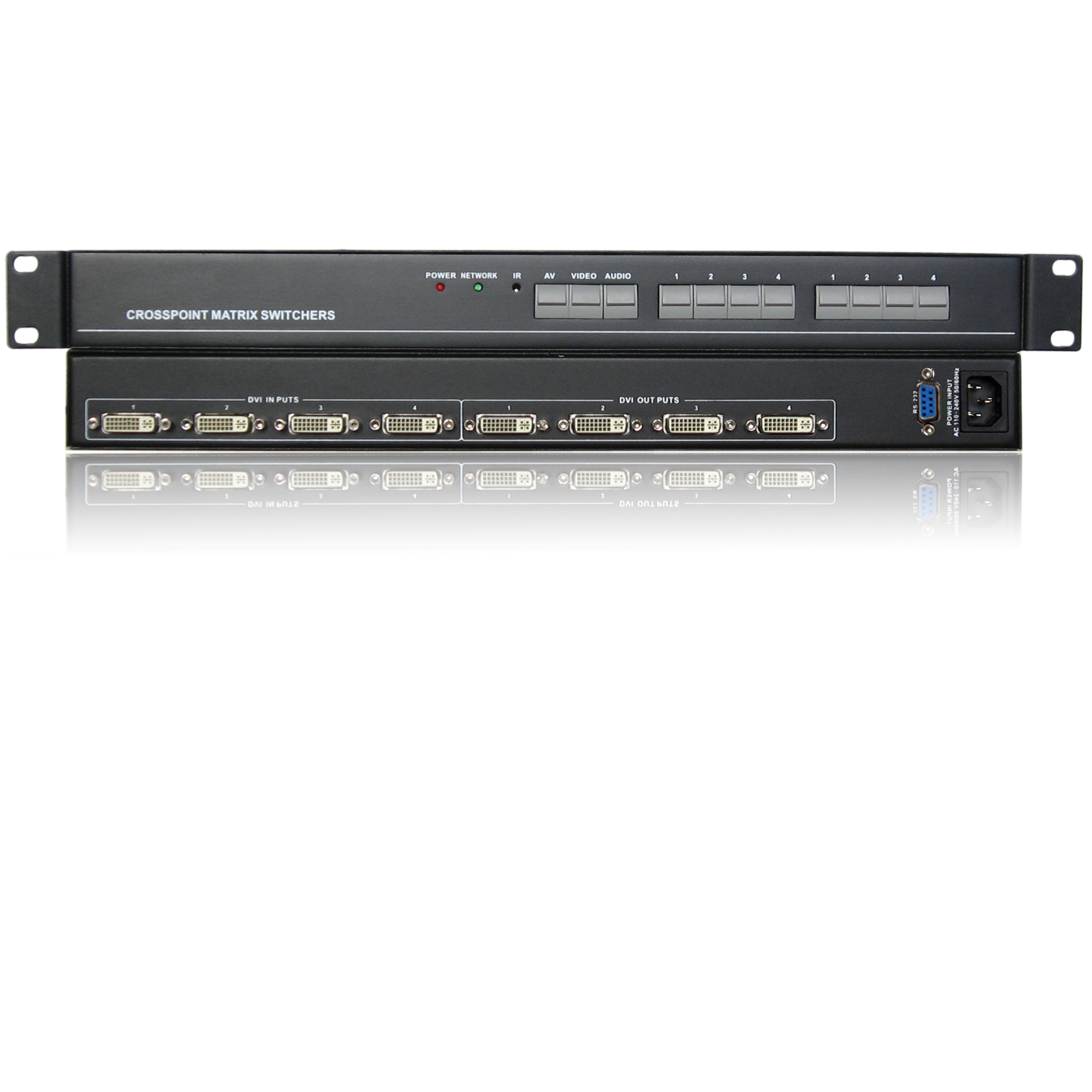 广州格芬4路DVI矩阵切换器