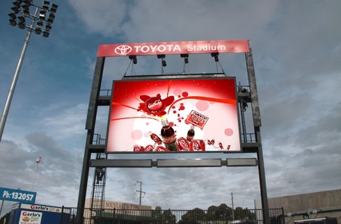 直插灯三合一户外P8全彩显示屏