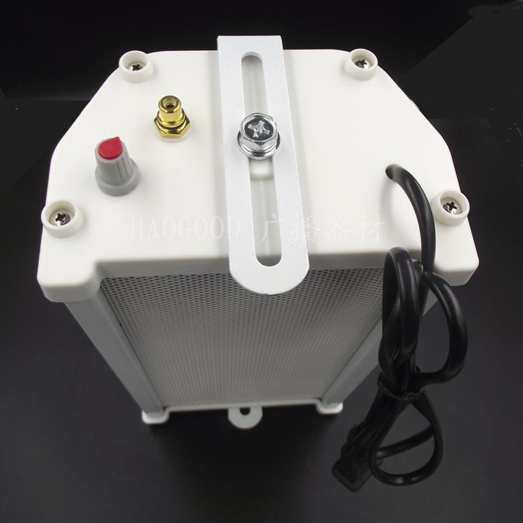 室外户外防水防雨铝合金有源自带功放15W有源防水音柱