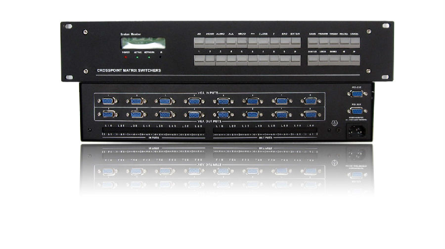 广州格芬VGA8进8出矩阵|VGA矩阵切换器