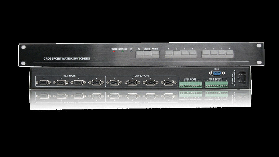 广州格芬VGA0404矩阵VGA4进4出矩阵视频矩阵