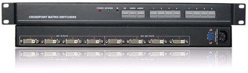 广州格芬DVI矩阵GF-DVI0404矩阵切换器DVI4进4出