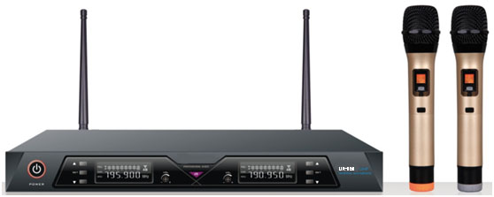 HOMY豪麦UR-860一拖二U段红外对频无线麦克风