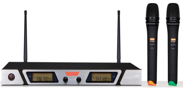 HOMY豪麦U段一拖二真分集UT-750无线麦克风