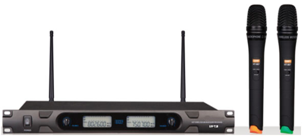 HOMY豪麦U段一拖二UD-710无线麦克风