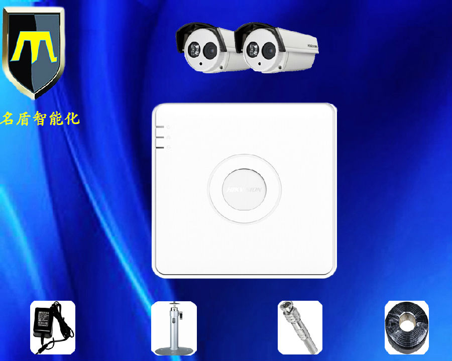 2路硬盘录像机枪式摄像机监控系统www.fzmddz.com