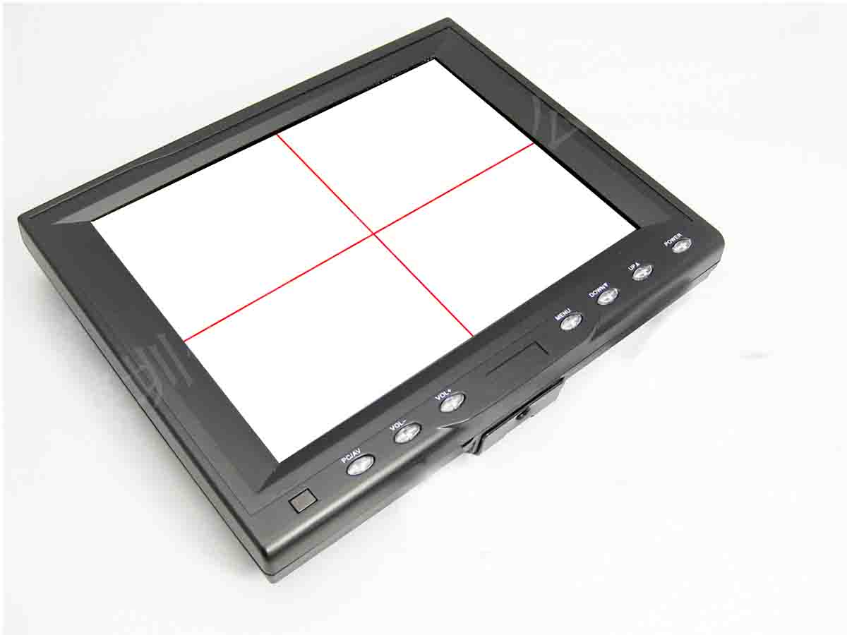 8寸内置十字线工业液晶显示器,8寸十字线发生器