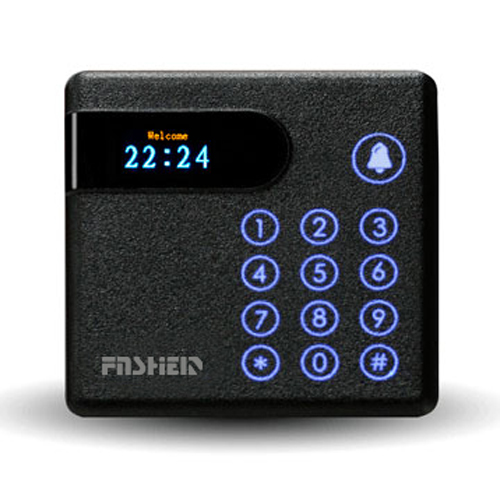 IC液晶密码读卡器-高端型\具有时间显示\触摸密码按键\门铃功能