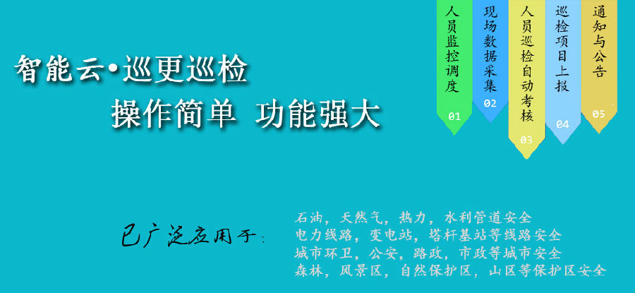 智能化云巡检巡更管理系统