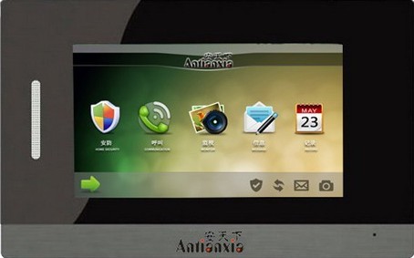 力欧超薄豪华型7寸彩色可视楼宇对讲室内机ATX88S86E