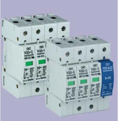 C 级电源防雷器 V 20-C, V 20-C/3+NPE