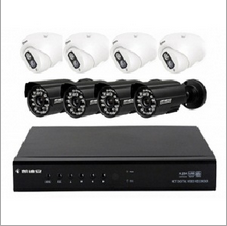 8路1080线模拟高清视频监控套餐
