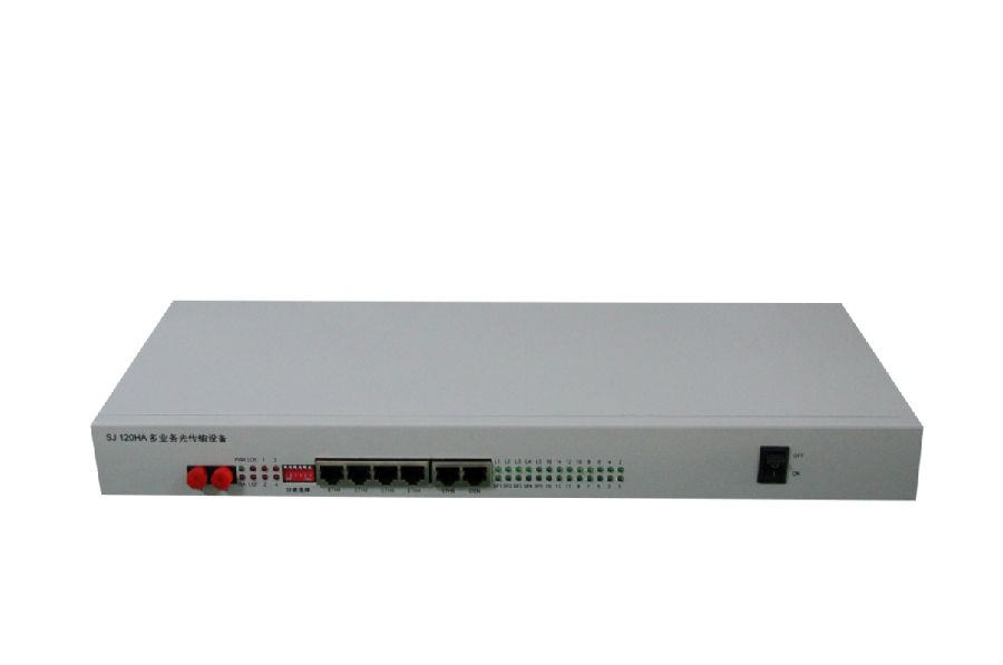 4路电话光端机+4E1+4路网络/4路多业务光端机