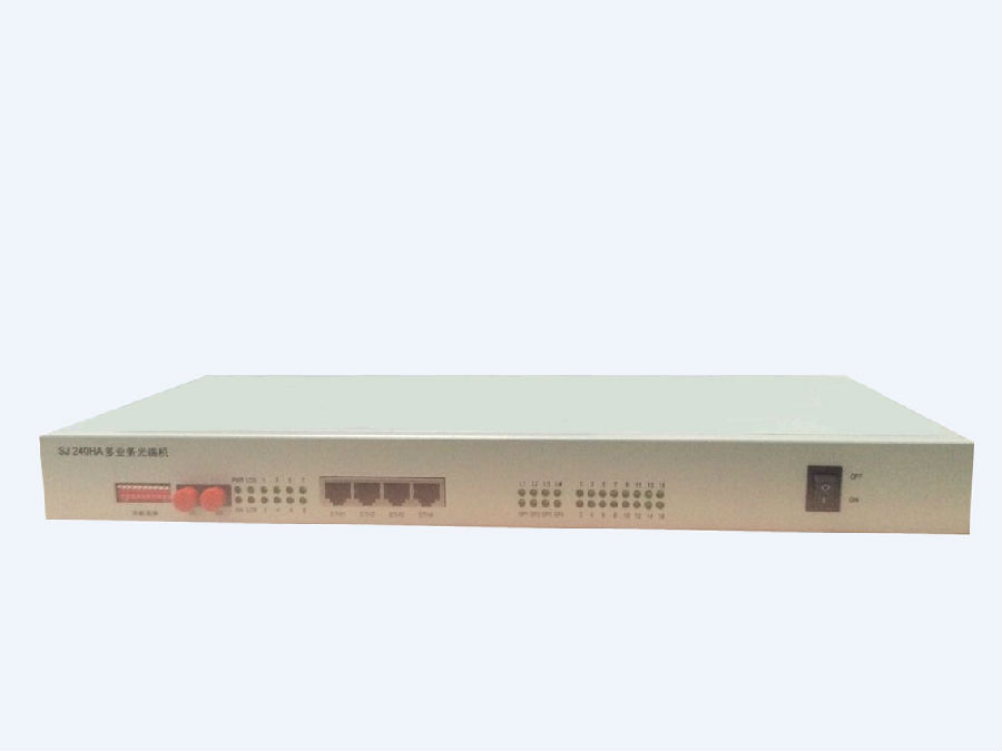 8路电话光端机+8E1+4路网络/8路多业务光端机