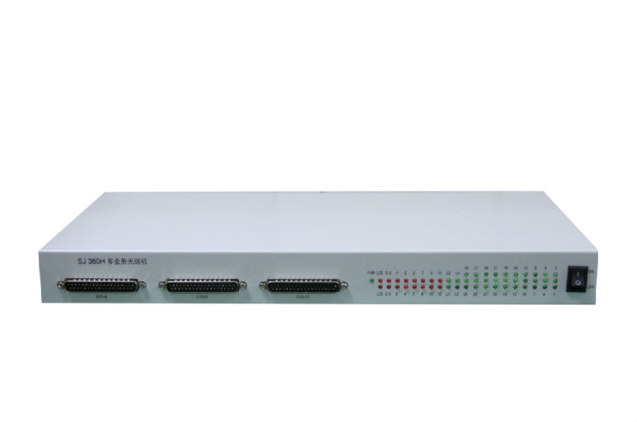 30路电话光端机+12E1+4路网络/多业务光端机