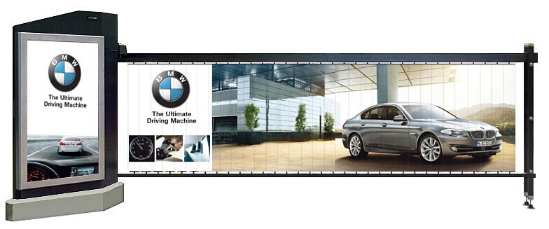 深圳广告道闸厂家,小区广告道闸,智能广告道闸机