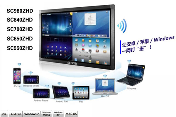 成都84寸/80寸触摸一体机厂家价格