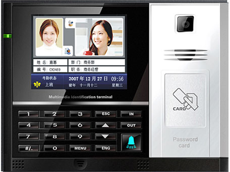 韶关F6型IC卡摄像头考勤机