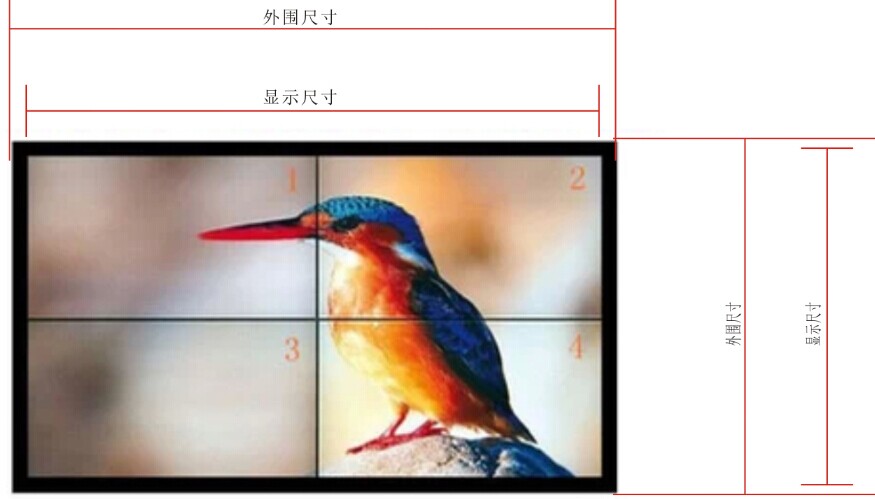 上海雅迅达液晶拼接屏 42寸46寸液晶拼接屏