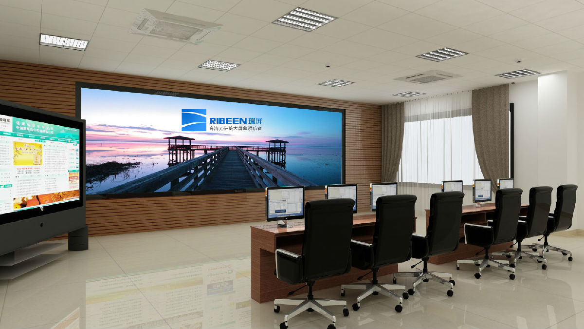 瑞屏一体化无缝显示1080P高清高亮智能DLP激光无拼接大屏幕